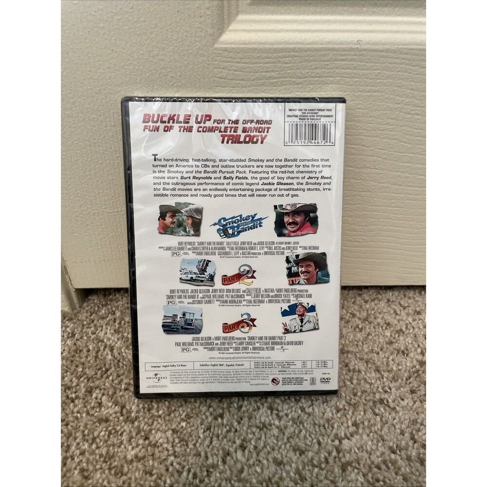 Smokey and the Bandit: Pursuit Pack (2-DVD) • NEW • II & Part 3, Burt Reynolds - Picture 2 of 2